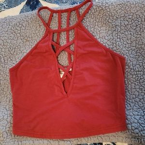 Earthbound Red Crop top
